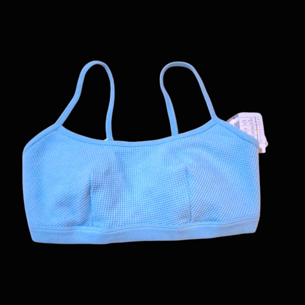 Auden Unlined Bralette NWT Blue Size LARGE